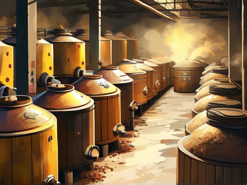 黄酒与白酒酿造工艺对比示意图