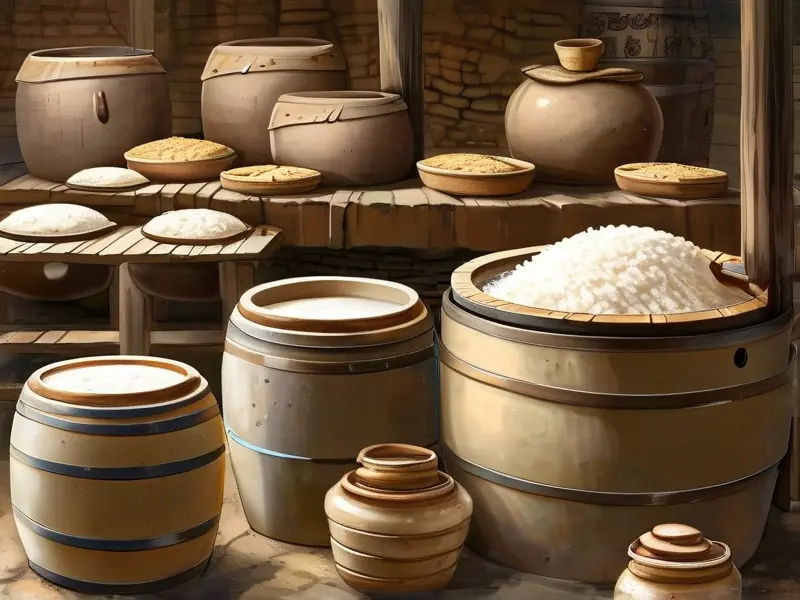 家庭自制黄酒传统酿造工艺流程示意图