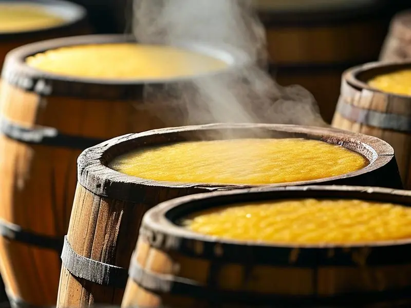 传统黄酒酿造工艺流程实拍图