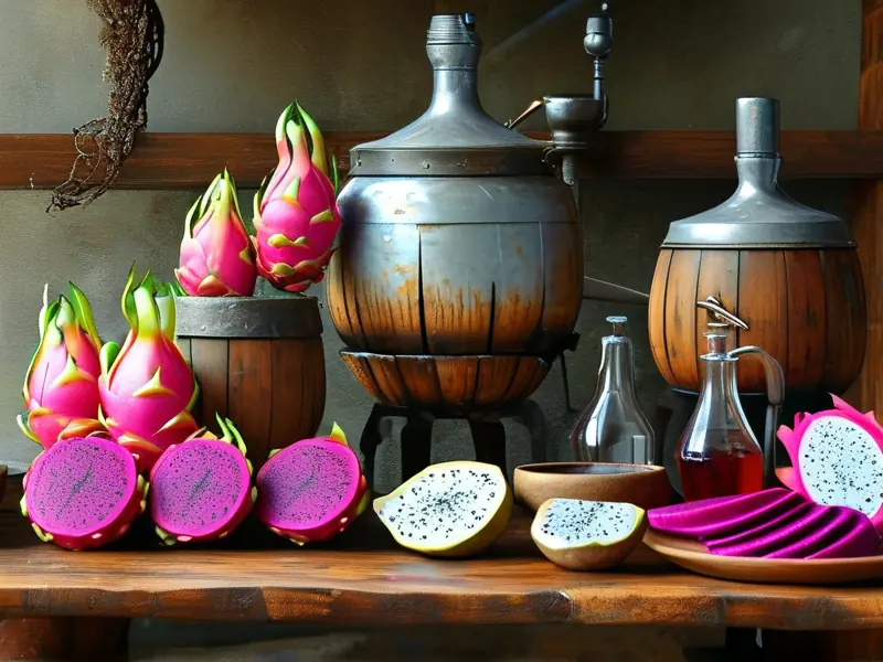 火龙果酿酒过程展示