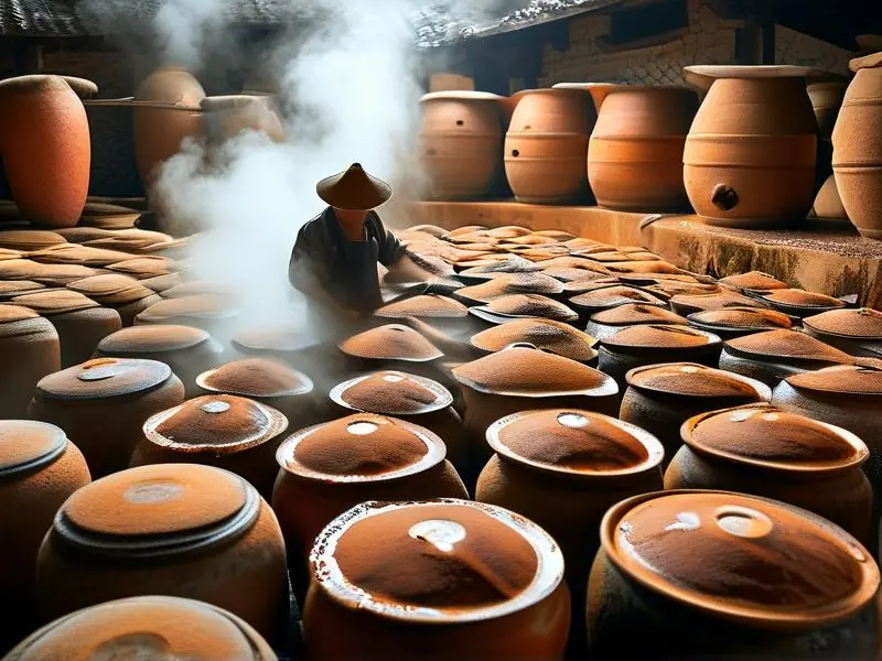 酱酒传统酿造工艺现场展示