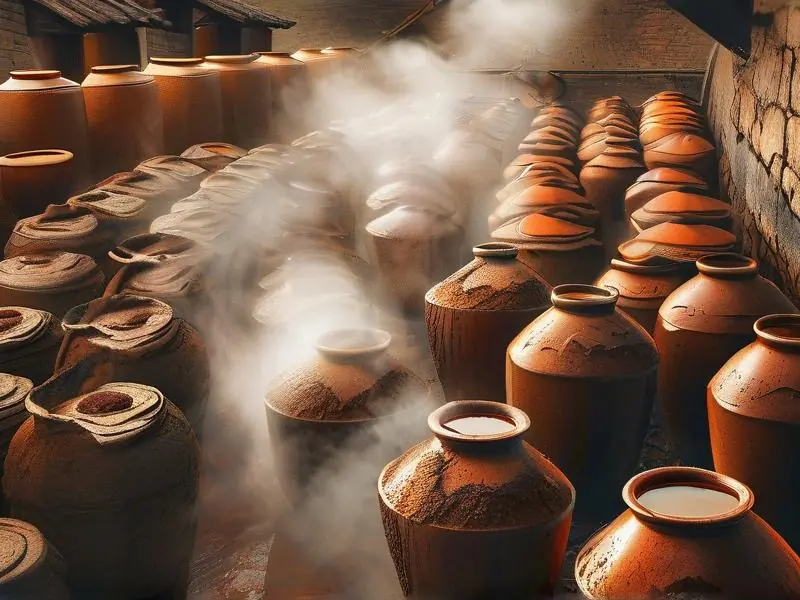 酱香白酒传统酿造工艺现场实拍