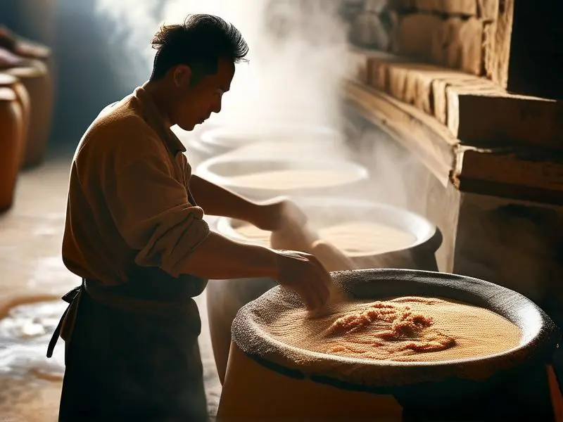 酱香型白酒12987工艺传统酿造过程实拍