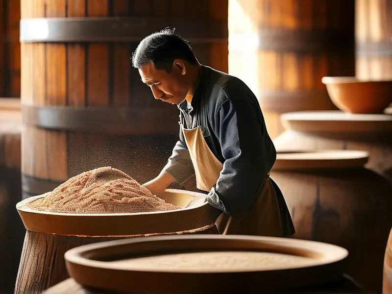 酱香型白酒传统酿造工艺现场展示