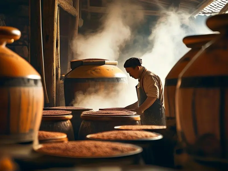 酱香型白酒传统酿造工艺现场图