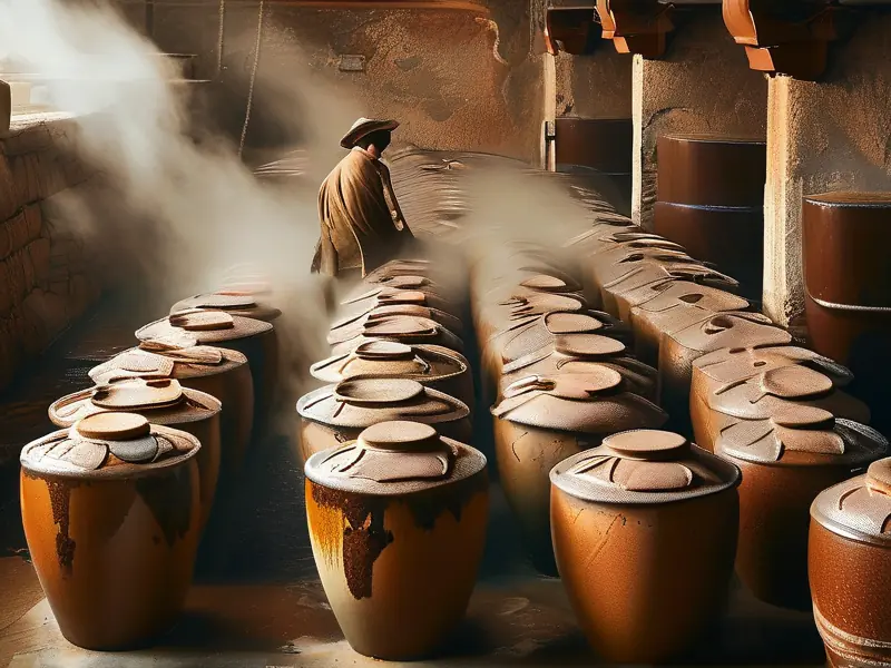 酱香型白酒传统酿造工艺现场展示