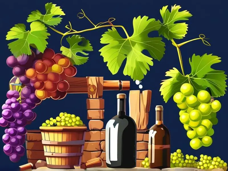 家酿葡萄酒制作过程示意图