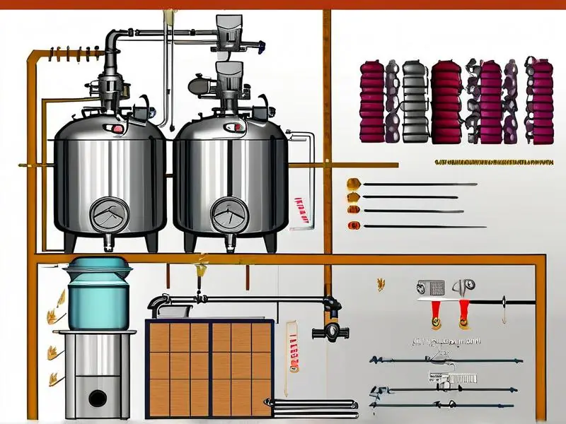 家庭简易酿酒设备制作过程示意图