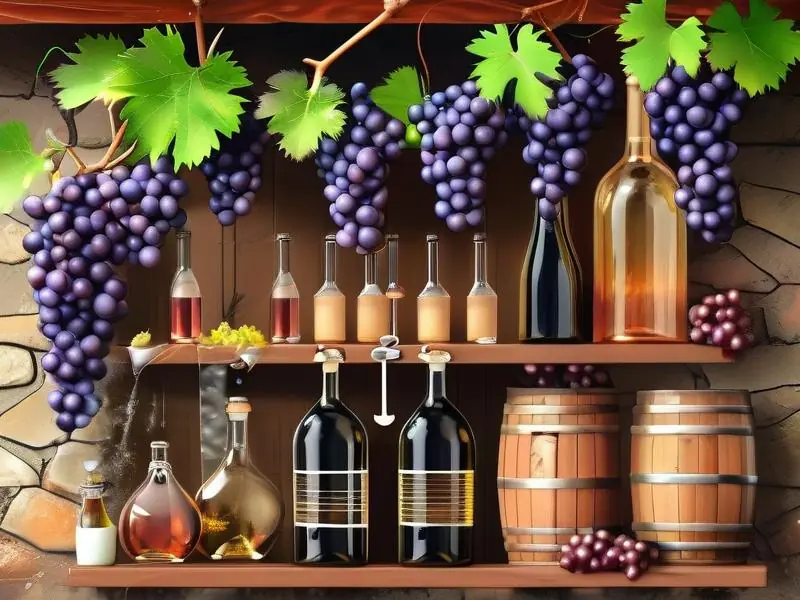 家庭自酿葡萄酒制作过程示意图