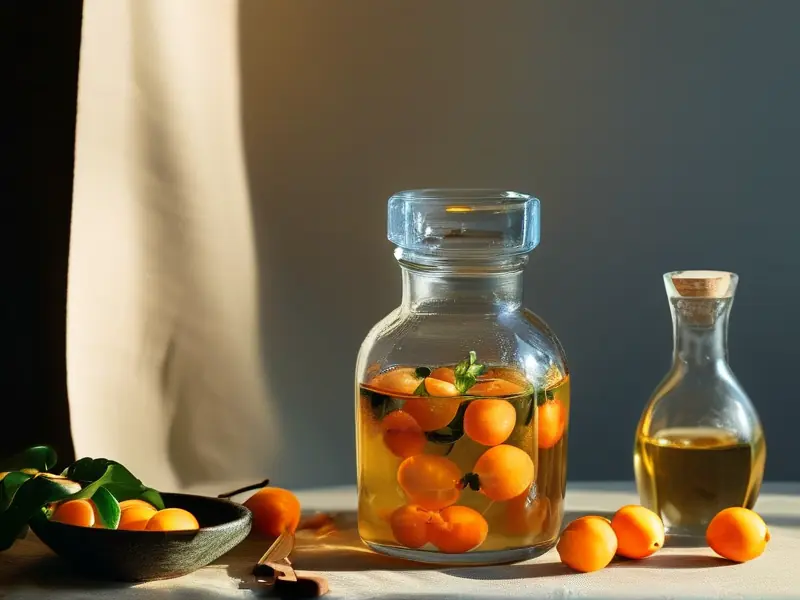 金英果泡酒制作过程展示图