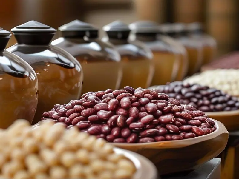 酒豆制作过程实拍图