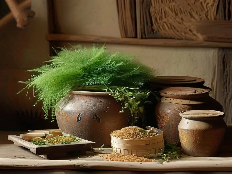 辣蓼草制作甜酒曲的详细步骤图