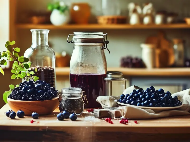 家庭自酿蓝莓酒材料准备过程实拍