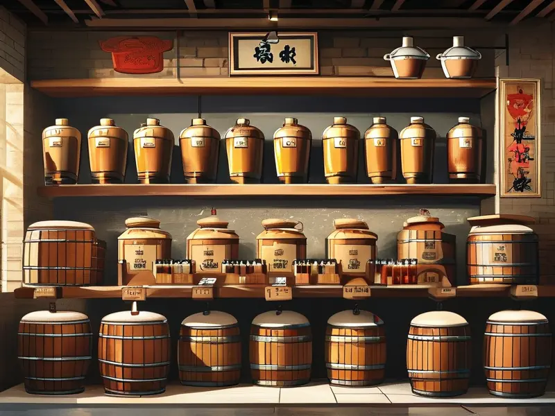 料酒酿造工艺流程实拍图