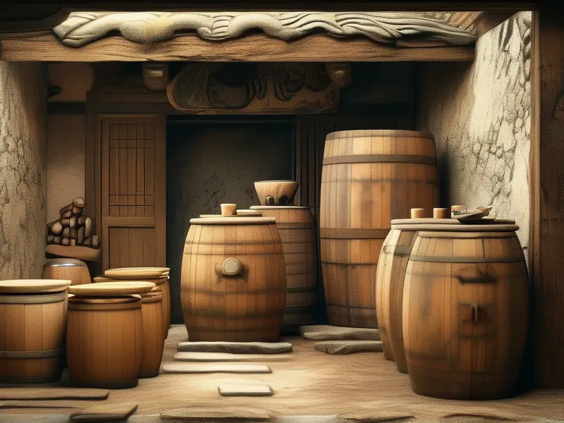 古代酿酒工艺展示图