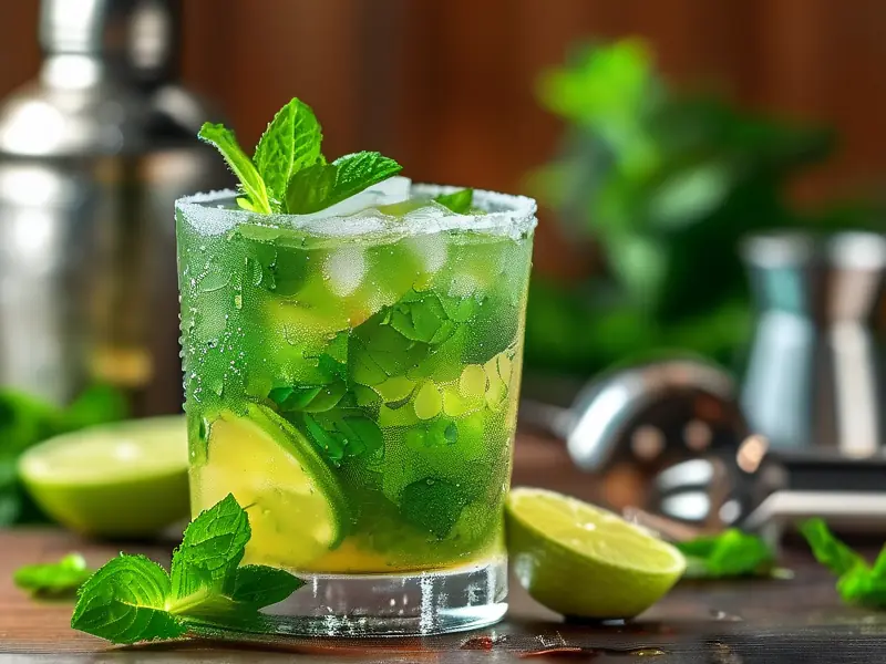 经典莫吉托酒成品展示