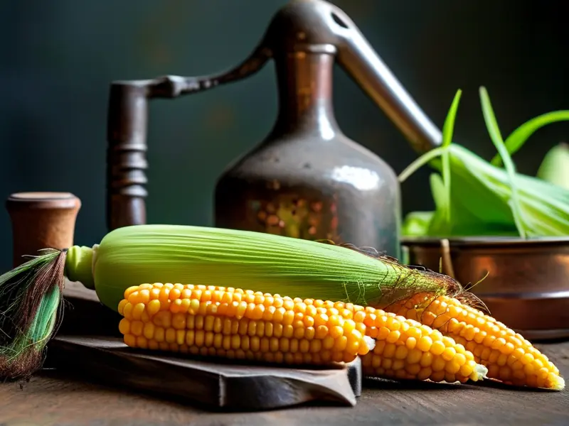 嫩玉米酒酿造过程展示