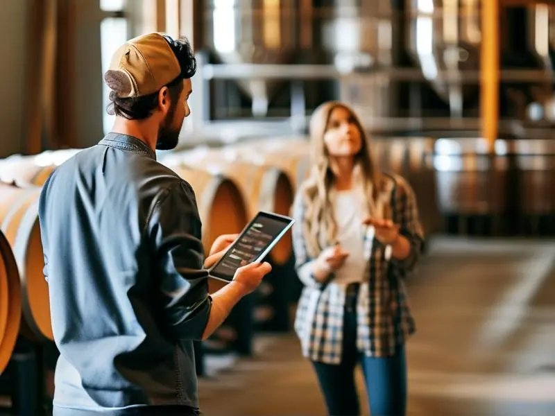 酿酒工艺培训班学员实操学习场景