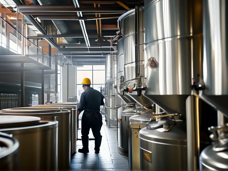 浓香型白酒传统与现代结合的发酵工艺现场