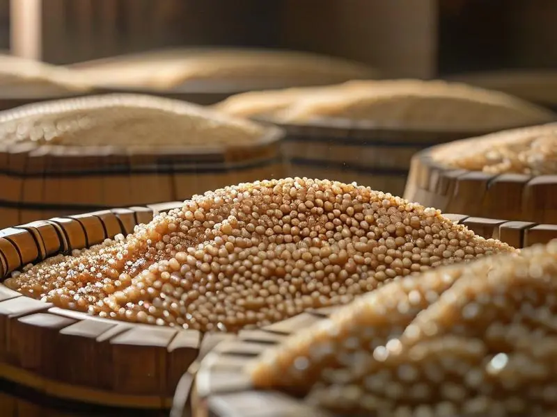 糯米酒糟制作过程展示