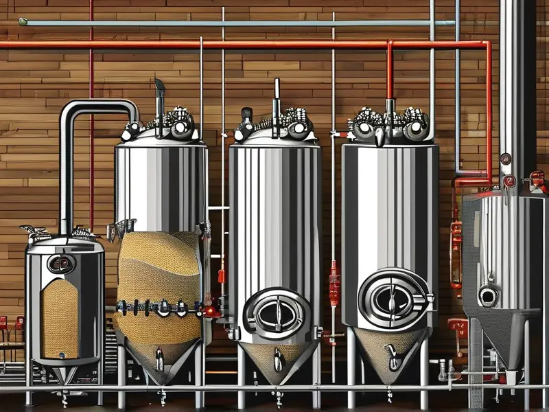 啤酒酿造过程示意图