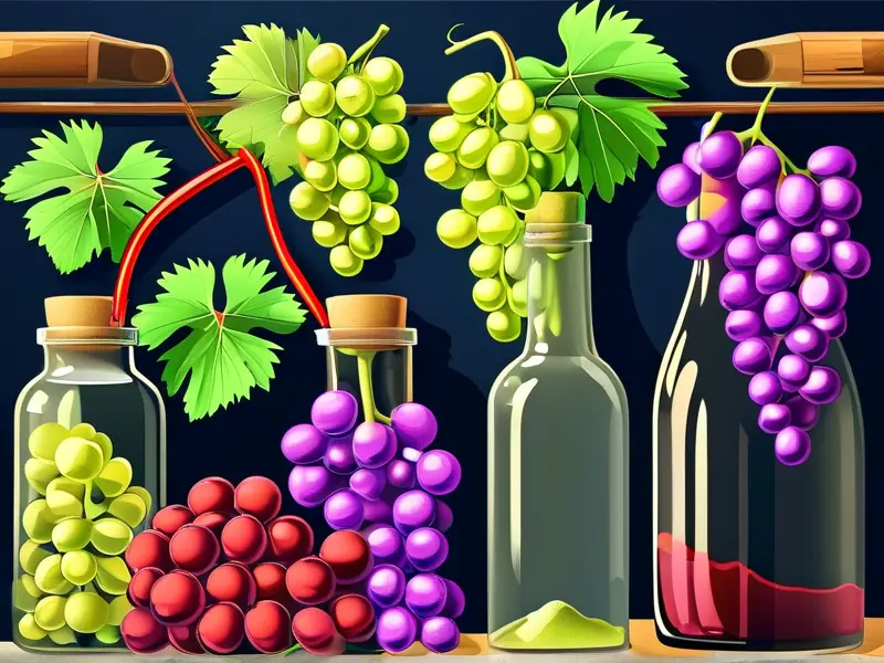 葡萄酒酿造全过程示意图