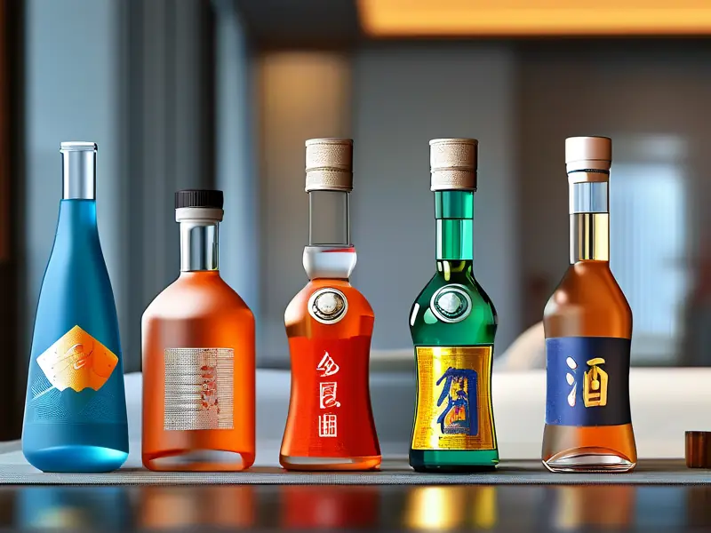 纯粮酿造酒与勾兑酒对比图