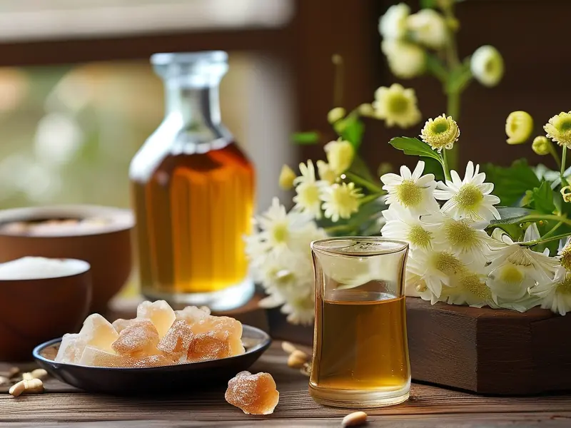 自制菊花酒材料与酿造过程实拍图