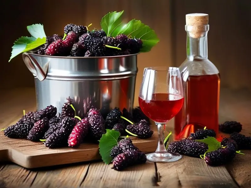 自酿桑葚酒的详细步骤与成品展示