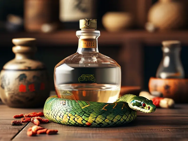 蛇泡酒制作过程展示