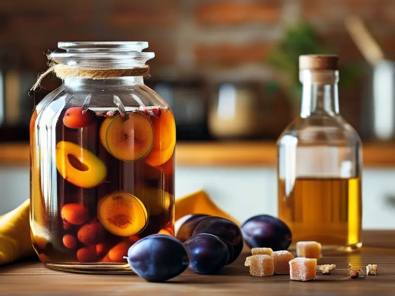 家庭自制酸梅酒的泡制过程