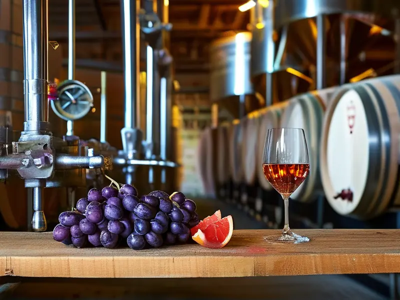 桃红葡萄酒发酵过程中的颜色检查