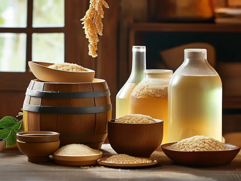 家庭自制甜白酒酿造过程及成品展示