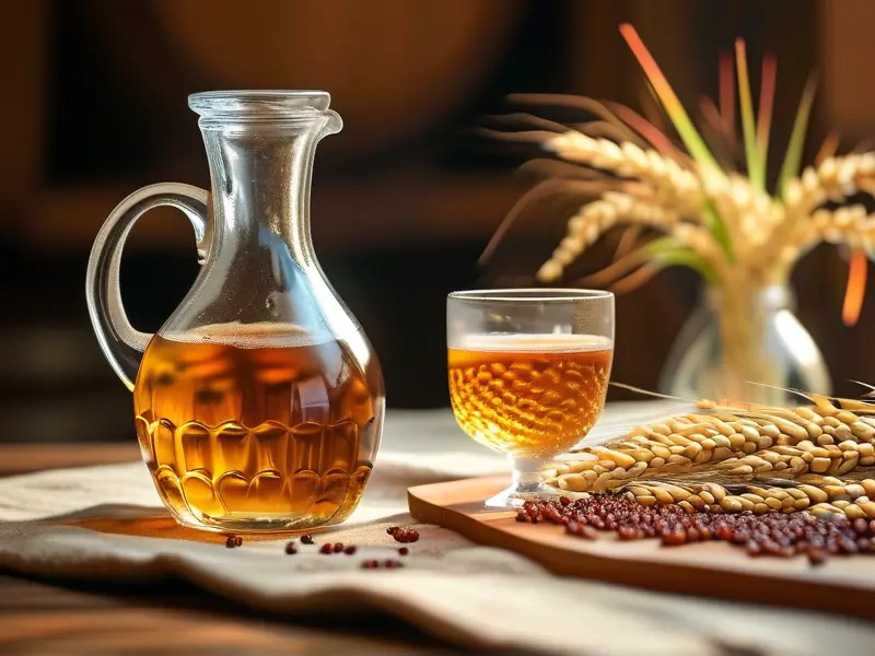 甜高粱酿酒原料与工具展示