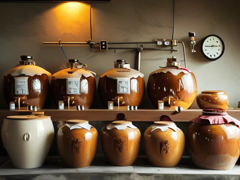 甜米酒传统发酵过程展示