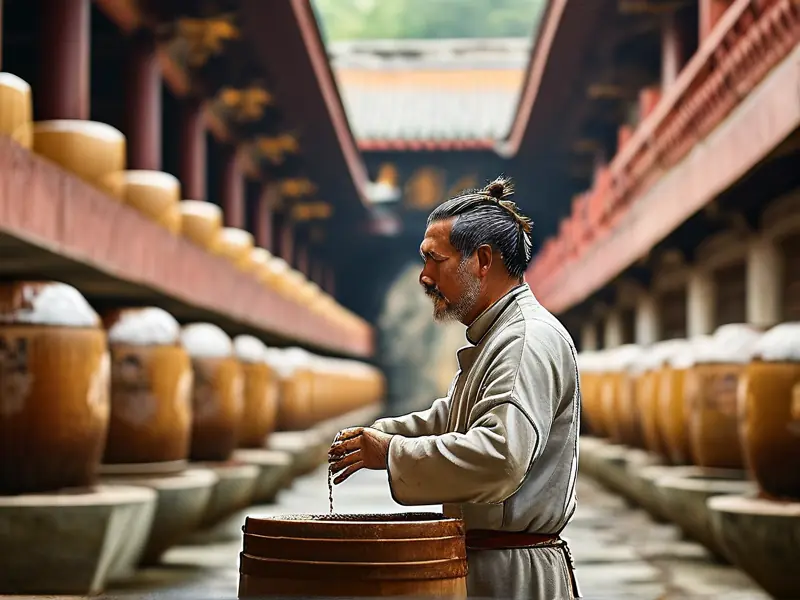 文昌宫酒生态酿2500年传统工艺展示