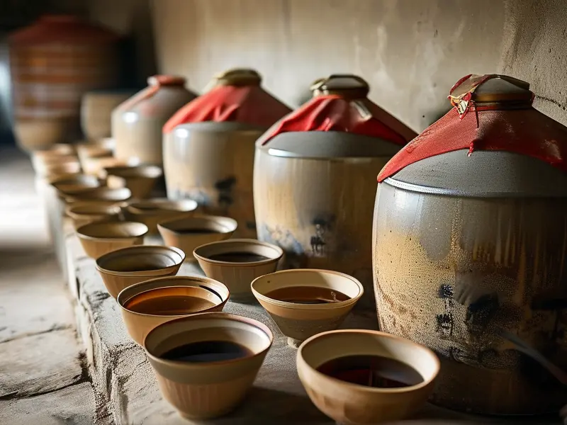 温州米灵琼酒传统酿造工艺展示