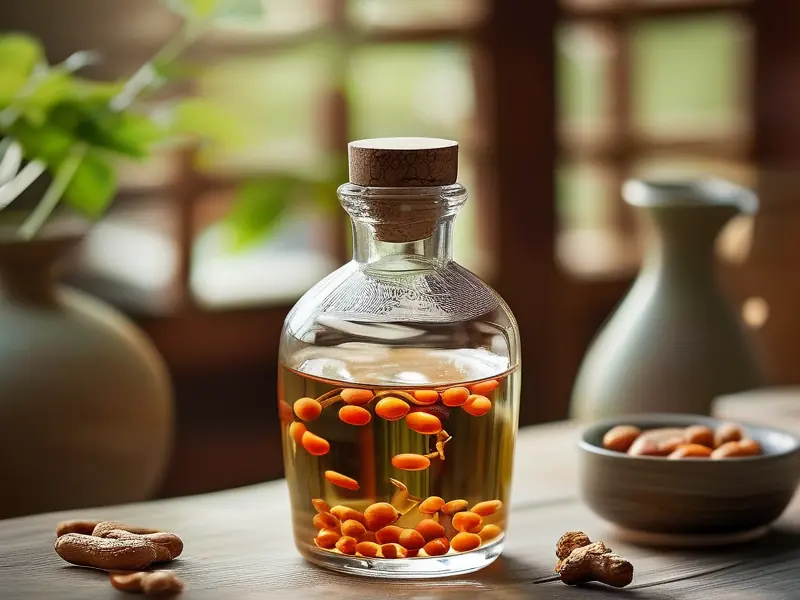 鲜人参泡酒制作过程展示