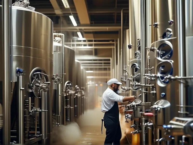 现代酿酒工艺流程实景展示