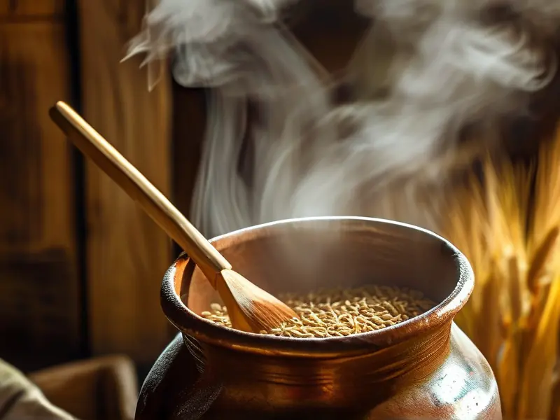 小麦酿酒原料混合过程