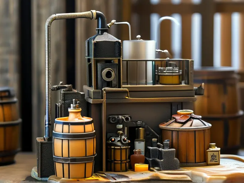 小型纯粮酿酒机械工作场景