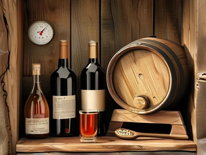 家庭自酿酒正确储存方式示意图