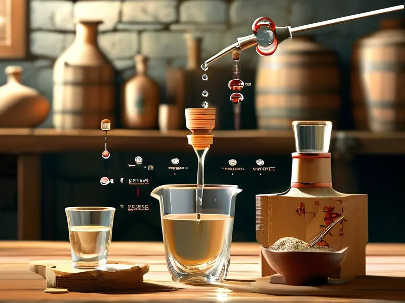 白酒勾兑过程示意图