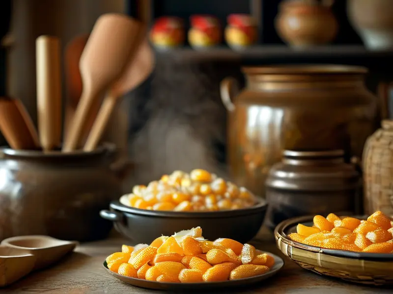 玉米整粒酿酒原料准备过程