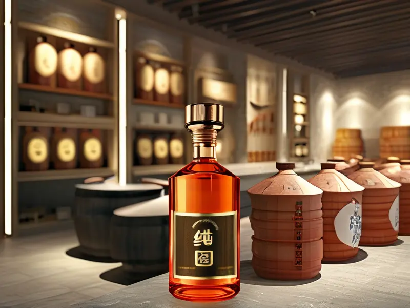 纯粮白酒原料与酿造工艺展示图