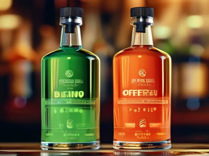 酿造酒与勾兑酒的对比图