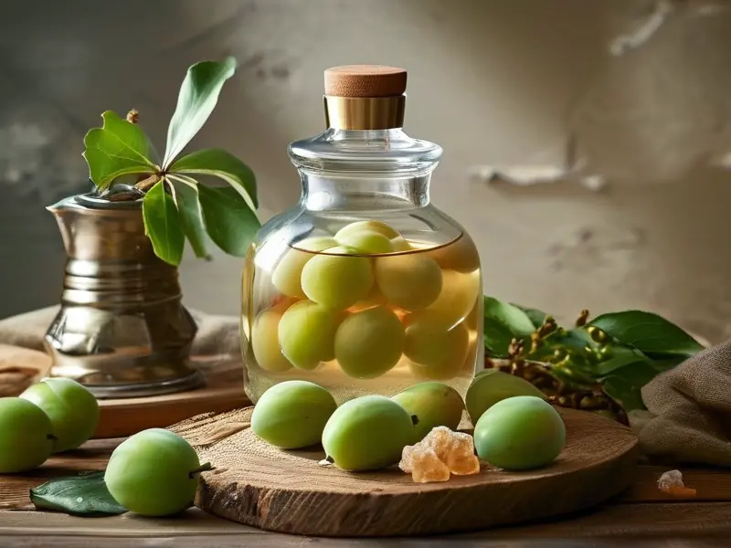 家庭自酿青梅酒的材料和工具展示