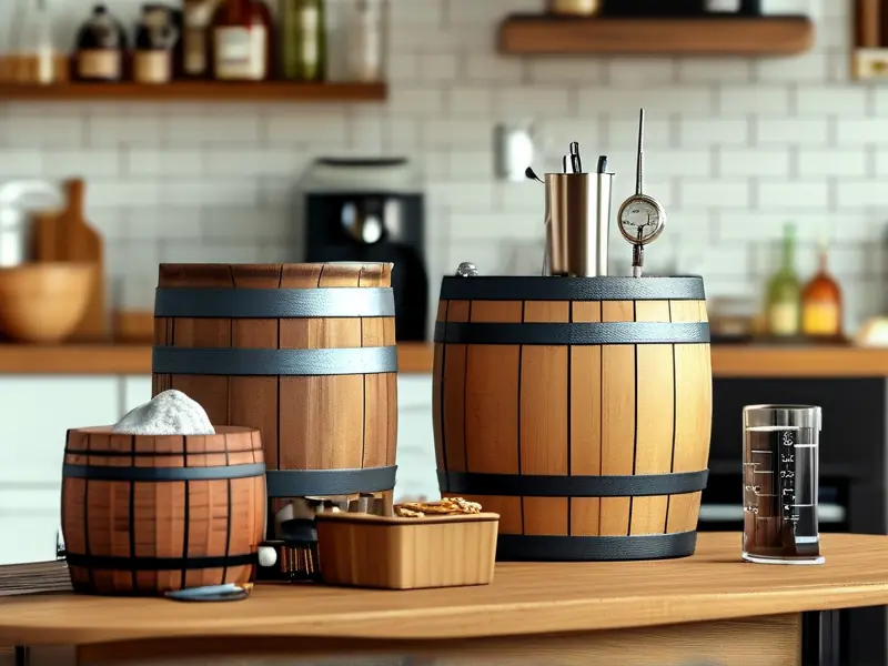 家庭酿酒工具摆放示意图