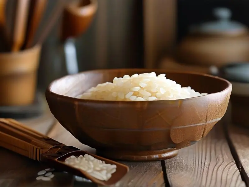 制作酒米的发酵过程展示