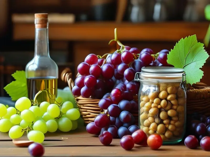 家庭自酿葡萄酒材料准备及发酵过程示意图